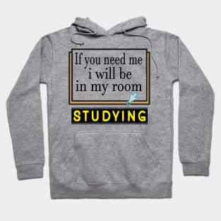 if you need me i will be in my room studying 2020 Hoodie